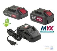 Set 2 Batterie Lithium 20 V Et Chargeur Universel Ckt 2042 Yamato Myx 4 Ah