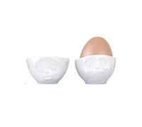 FIFTYEIGHT 3D Set de coquetiers T015201 Visages – Motif 'Och Bitte und Lecker'