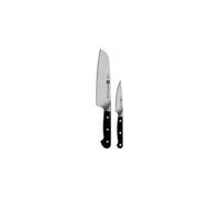 Set 2 couteaux ZWILLING Pro (office 10cm + Santoku 18cm) - 38430-006 - Acier inoxydable - FRIODUR - ABS Multicolore G