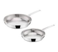 Lagostina – Ensemble de poêles La Prima – 2 pièces inox 24/26 cm – Compatible induction