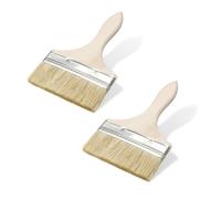 Set 2 pinceaux plats 133 mm - peinture, lasure, vernis pour bois, murs et métal