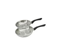 Set 2 poêles 20 et 24 cm en inox Fackelmann Geneva