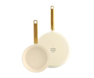 Set 2 Poêles 20 et 28 cm Evolution crème