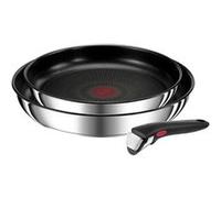 Lot de 2 poêles 22/26cm inox + poignée - Tefal - L9739002 - ingenio preference