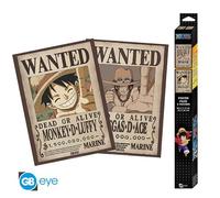 ABYstyle Set de 2 affiches ONE PIECE Chibi Wanted Luffy & Ace