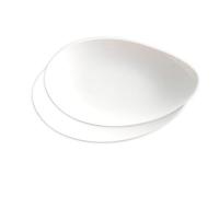 Set 2 sources Ovum 24 cm de porcelaine blanche - Spécial Cocktail