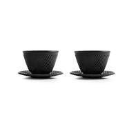 Set 2 Tasses+Sous-Tasse Fer Fondu Clasica 0.120 L