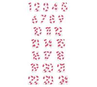 Set 24 Chiffres 3d Autocollants - Carton