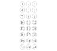 Set 24 Chiffres 3d Autocollants - Puffies