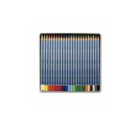 Set 24 crayons de couleur aquarellables - Boï¿½te mï¿½tal - Marino