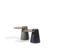 Set 2x tables basses tables d'appoint designer tables rondes en verre