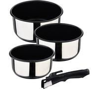 Set 3 Bols Inox Click & Cook Bols Inox Empilables Avec Couvercles - Bergner