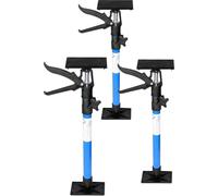 Set 3 Étai Porte télescopique 51-115cm Réglage en continu 30kg Plaque pression inclinable Écarteur