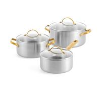 Set 3 faitouts 18/20/24 cm Padova Reserve - Greenpan - Argent / Métallique - Aluminium Argent / Métallique