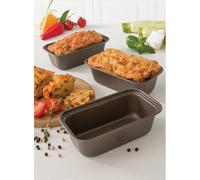 Set 3 mini moules à cake acier revêtu 15,5 cm Mathon