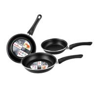 Set 3 Poêles à frire 18-20-24cm, Induction,Deux Couches Antiadhésif sans PFOA Kenia Magefes