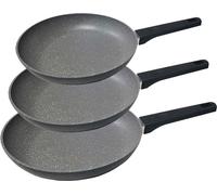 Set 3 Poêles Antiadhésives Pro Performance Antiadhésive Et Durabilité Supérieure - Gourmet Kitchen