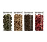 Set 4 bocaux et couvercle en verre de haute qualité Classbach C-VD4028