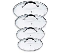 Set 4 couvercles en verre Rapid Cook 14, 16, 18 et 20 cm Mathon