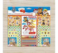 Set 500 Pièces Coloriage, Crayons De Couleur & Stickers - - Pat' Patrouille