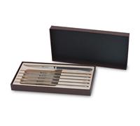 Set 6 couteaux à steak en inox Maître d'hôtel Mathon