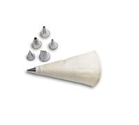Set 6 douilles inox et poche 30 cm Gobel