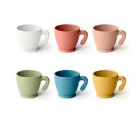 SET 6 TAZZINE CAFFÈ COFFEE POP CHEF LINE MULTICOLORE
