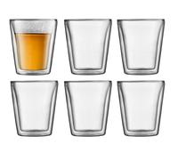 Set 6 verres thermo - BODUM - Canteen - Double paroi - 0.2 l - Transparent
