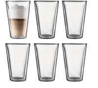 Set 6 verres thermo - BODUM - Canteen - Double paroi - 0.4 l - Transparent