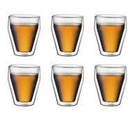 Bodum Set 6 verres Titlis double paroi empilables 0,25 L transparent
