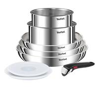 Tefal – Batterie de cuisine Ingenio Emotion L8968S04 8 pièces Acier inoxydable non revêtu