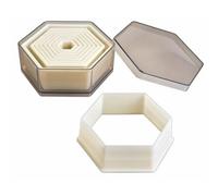 Set 9 Coupe-Pate Nylon Hexagone Lisse 1.5 A 9 Cm