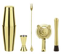 Set à cocktail Paderno Boston Gold, 5 pièces