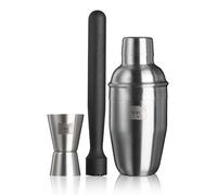 Set à cocktail - Pilon à cocktail - Doseur - Livret de recettes - 3 pièces