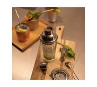 LIVOO Set à cocktails GS156 – Shaker 400 ml inox, doseur, cuillère, passoire, double graduation