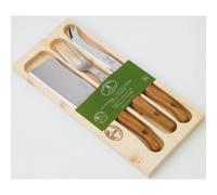 Coffret naturel 3 pièces à fromage - JEAN DUBOST - Laguiole - Manche en chêne