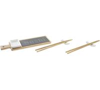 Set à sushi DKD Home Decor Tableau en bambou naturellement oriental 28 x 9 x 2 cm (3 pièces) (6 pièces)