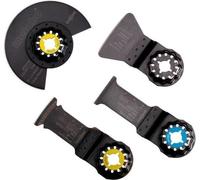 Set Accessoires Multitool METABO MT18, 4 pièces, Bois et Métal, Logement Starlock, Lames HCS et Bimétal