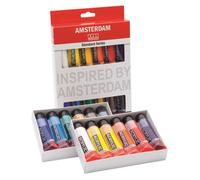 Royal Talens Amsterdam Peinture acrylique AMSTERDAM Introset II Set 12 x 20 ml pour débutants