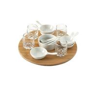- Set Apéritif 14 Pièces "Bambou" 27cm Naturel