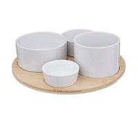 Secret de gourmet - Set Aperitif Bambou White 5P