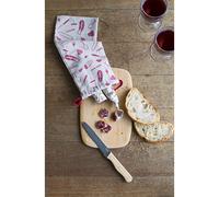 Set apéritif planche, couteau et sac Pebbly