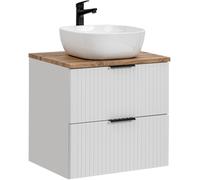Set armoire Comad Adel White ADEL WHITE 82-60-B-2S, lavabo Comad Smile UM-6252SMILE40DP, ADEL OAK 89-60-B