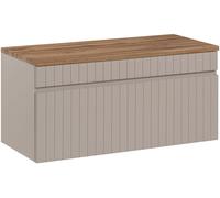 Set armoire Comad Iconic Cashmere ICONIC CASHMERE 82-80-D-1S, plan de travail suspendu Comad Fiji BLAT 89-80-A OAK COAST EVOKE