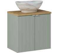 Set armoire Comad Line Reed Green LINE REED GREEN D 82-60-2D, lavabo Comad Pati UN-PATI-MW3, NOVA OAK A 89-60