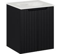Set armoire Comad Nova Black NOVA BLACK D2 82-50-2D, lavabo Comad Sky 3 SKY 3 50CM DP (E-8099-3-50)