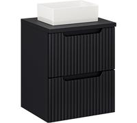 Set armoire Comad Nova Black NOVA BLACK D2 82-50-2S, lavabo Comad Gaja UN-GAJA35-SW 78570A(35), NOVA BLACK B 89-50