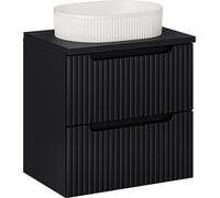 Set armoire Comad Nova Black NOVA BLACK D2 82-60-2S, lavabo Comad Beyond BEYOND 5 WHITE ( E-6564 ), NOVA BLACK B 89-60