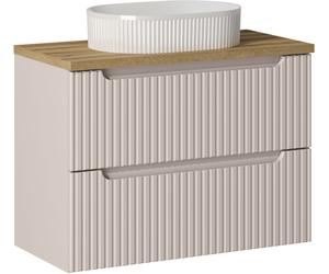 Set armoire Comad Nova Cashmere NOVA CASHMERE 82-80-2S, lavabo Comad Beyond BEYOND 5 WHITE ( E-6564 ), NOVA OAK A 89-80