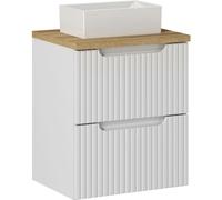 Set armoire Comad Nova White NOVA WHITE 82-50-2S, lavabo Comad Gaja UN-GAJA35-SW 78570A(35), NOVA OAK A 89-50